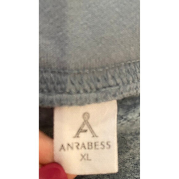 Anrabess Womens Sweatshirt Size XL Sage Green Super Soft Oversized 4 Layering - Picture 4 of 8